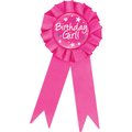 Creative Converting Birthday Girl Award Ribbon, 3"x6.5", 12PK 315375